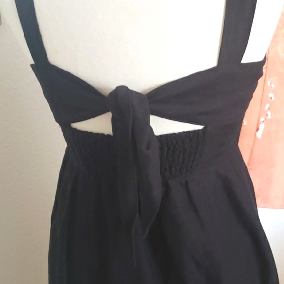 Anthropologie Maeve Twist Front Black Mini Dress Size Small Petite - Picture 11 of 16